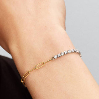 Pandora Gold Plated Links & Tennis Bracelet