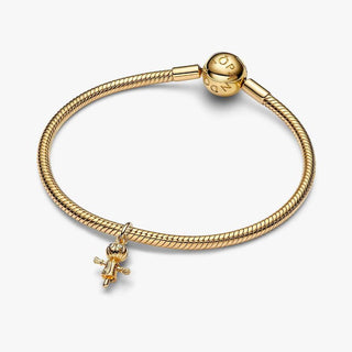 Pandora Jewellery Pandora Gold Plated Pumpkin Scarecrow Dangle Charm 2931546