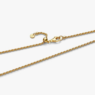 Pandora Jewellery Pandora Gold Plated Rope Chain Necklace - 45cm 2901540