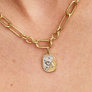 Pandora Jewellery Pandora Gold Plated & Silver Eye Medallion Charm 2931552