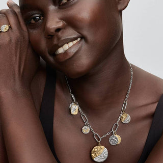 Pandora Jewellery Pandora Gold Plated & Silver Sun & Moon Oversized Medallion Charm 2931551