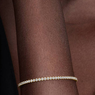 Pandora Jewellery Pandora Gold Plated Sparkling Slim Tennis Bracelet - 18cm 2927796