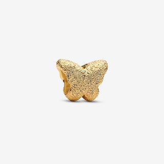 Pandora Gold Plated Textured Butterfly Mini CharmP