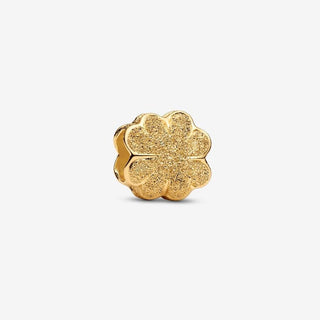 Pandora Gold Plated Textured Clover Mini Charm
