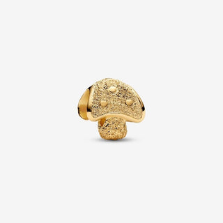 Pandora Gold Plated Textured Mushroom Mini Charm
