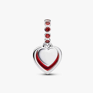 Pandora Jewellery Pandora Red Murano Glass Heart Double Dangle Charm 2931499