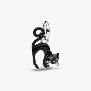 Pandora Jewellery Pandora Silver Black Cat Dangle Charm 2931583