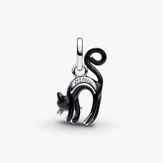 Pandora Jewellery Pandora Silver Black Cat Dangle Charm 2931583