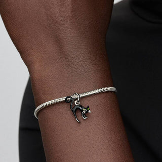Pandora Jewellery Pandora Silver Black Cat Dangle Charm 2931583
