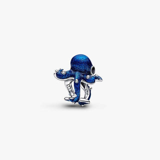 Pandora Silver Blue Octopus Charm