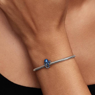 Pandora Jewellery Pandora Silver Blue Octopus Charm 2933037