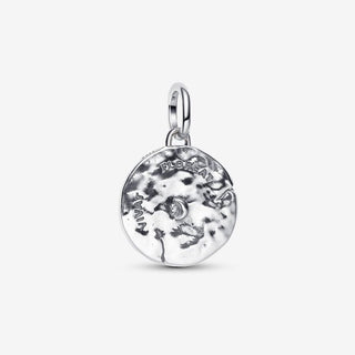 Pandora Silver Cherry Blossom Medallion Charm back