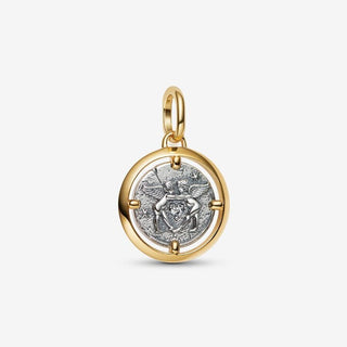 Pandora Silver Cupids Medallion Charm