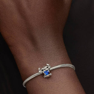 Pandora Jewellery Pandora Silver Disney Stitch Blue Heart Charm 2931579