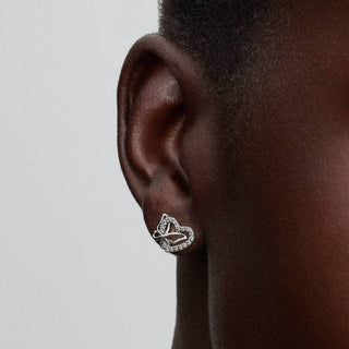 Pandora Jewellery Pandora Silver Entwined Heart & Butterfly Stud Earrings 2930498