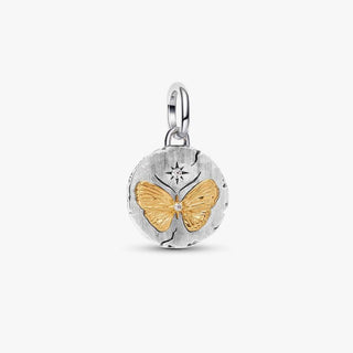 Pandora Jewellery Pandora Silver & Gold Plated Butterfly Medallion Charm 2931548