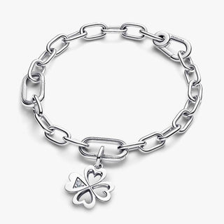 Pandora Jewellery Pandora Silver Heart Four-Leaf Clover Medallion Charm 2931538