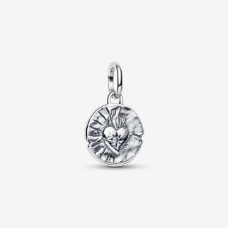 Pandora Silver Heart Medallion Charm