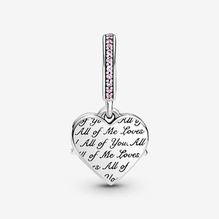 Pandora Silver Heart & Mum Dangle Charm