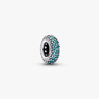 Pandora Jewellery Pandora Silver Ice Blue Stone Spacer Charm 2933020
