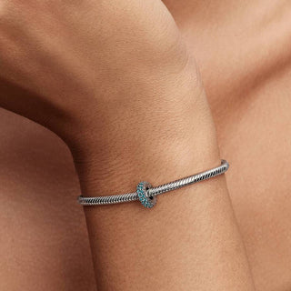 Pandora Jewellery Pandora Silver Ice Blue Stone Spacer Charm 2933020