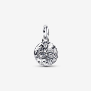 Pandora Silver Infinity Snake Medallion Charm
