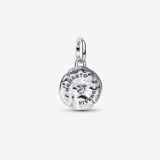 Pandora Silver Infinity Snake Medallion Charm BACK