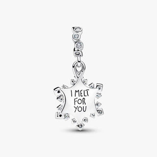 Pandora Silver Opalescent Snowflake Double Dangle Charm back