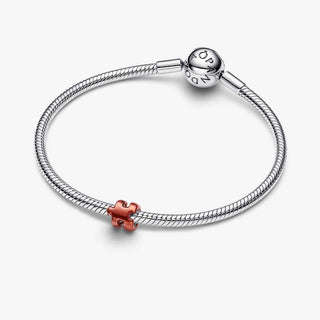 Pandora Jewellery Pandora Silver Orange Puzzle Piece Mini Charm 2931598