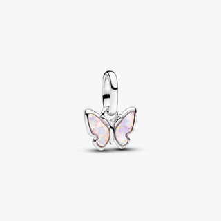 Pandora Jewellery Pandora Silver Pink Butterfly Mini Dangle Charm 2931539