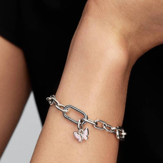 Pandora Jewellery Pandora Silver Pink Butterfly Mini Dangle Charm 2931539