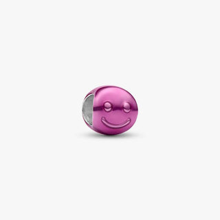 Pandora Jewellery Pandora Silver Pink Happy Face Mini Charm 2931597