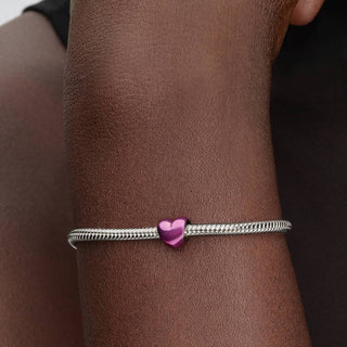 Pandora Jewellery Pandora Silver Pink Heart Mini Charm 2931593