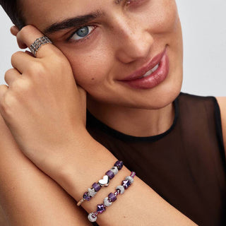 Pandora Jewellery Pandora Silver Purple Murano Glass Mini Charm 2931587