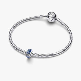 Pandora Jewellery Pandora Silver Royal Blue Stone Clip Charm 2933035