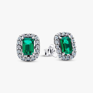 Pandora Jewellery Pandora Silver Sparkling Rectangular Stud Earrings 2930500