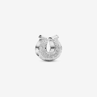 Pandora Silver Textured Horseshoe Mini Charm