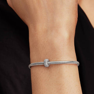 Pandora Jewellery Pandora Silver Textured Mini Clip Charm 2931584