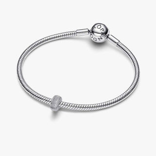 Pandora Jewellery Pandora Silver Textured Mini Clip Charm 2931584