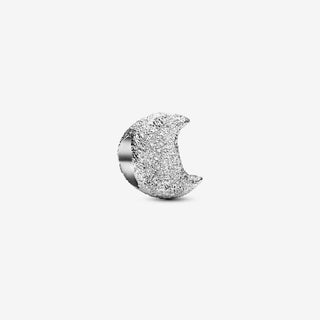 Pandora Silver Textured Moon Mini Charm