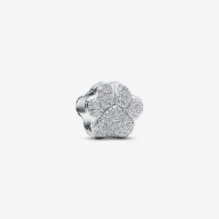 Pandora Silver Textured Paw Mini Charm