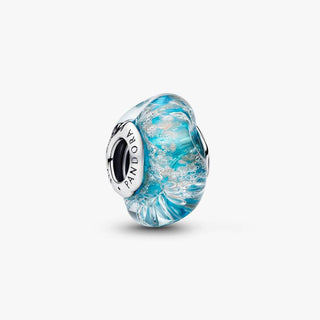 Pandora Jewellery Pandora Silver Turquoise Murano Glass & Glitter Charm 2933036