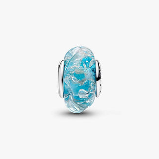 Pandora Jewellery Pandora Silver Turquoise Murano Glass & Glitter Charm 2933036
