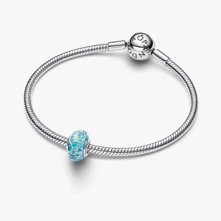 Pandora Jewellery Pandora Silver Turquoise Murano Glass & Glitter Charm 2933036