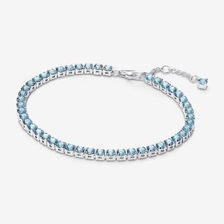 Pandora Sparkling Light Blue Tennis Bracelet