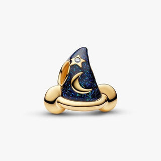 Pandora Yellow Gold Plated Disney Mickey Mouse Sorcerer's Hat Charm