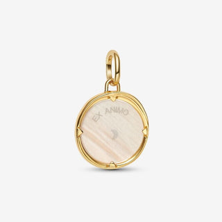 Pandora Yellow Gold Plated Pegasus Medallion Charm back