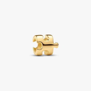 Pandora Jewellery Pandora Yellow Gold Plated Puzzle Piece Mini Charm 2931469