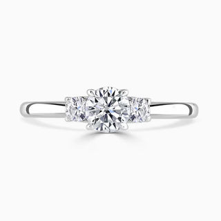 Platinum 0.66ct Diamond Trilogy Ring