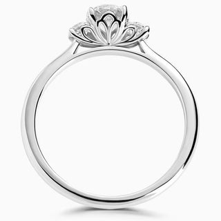 Platinum 0.66ct Diamond Trilogy Ring 2